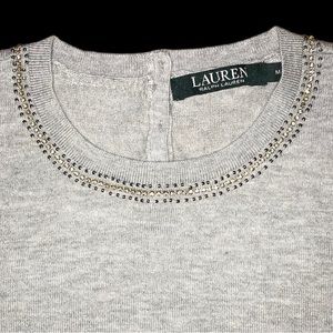 Ralph Lauren Beaded Light Sweater